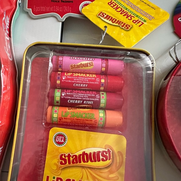 Lip smackers sets.  Coca Cola, Skittles and Starburst. - Picture 4 of 5
